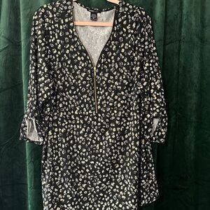 Robert Louis Black and Gold Blouse